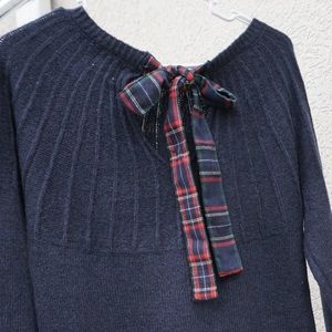 Francesca Sweater Dress with cute ribbon!!